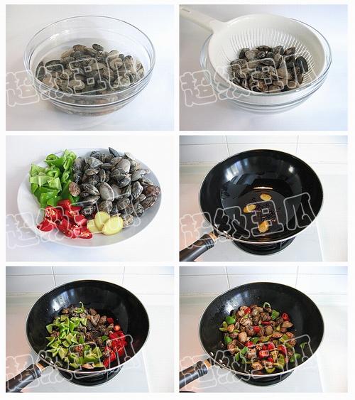 豆豉爆花蛤的做法