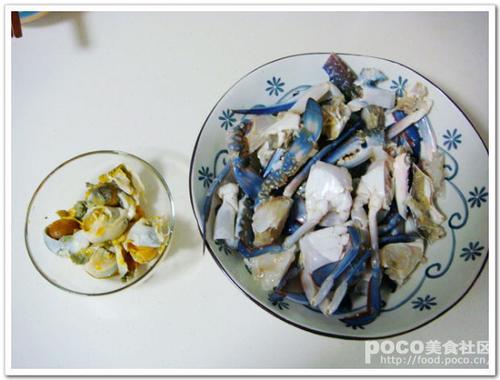 咸蛋黄炒蟹的做法