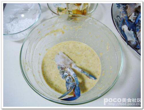 咸蛋黄炒蟹的做法