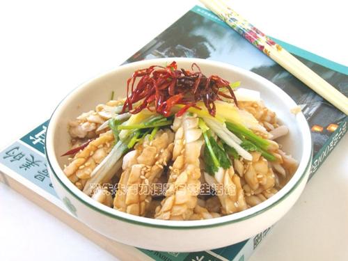 白灼鱿鱼卷的做法