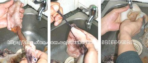 白灼鱿鱼卷的做法