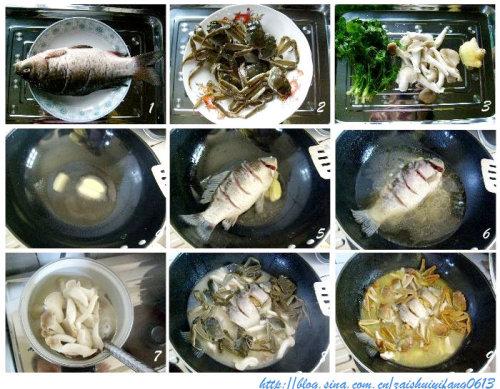 螃蟹鲫鱼汤的做法