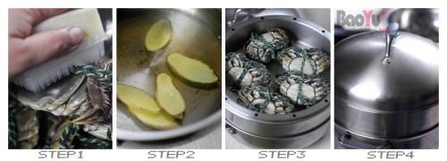 清蒸河蟹的做法