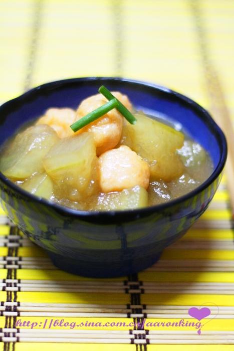 冬瓜烧虾丸的做法