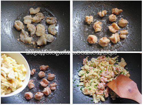 虾仁炒鸡蛋的做法