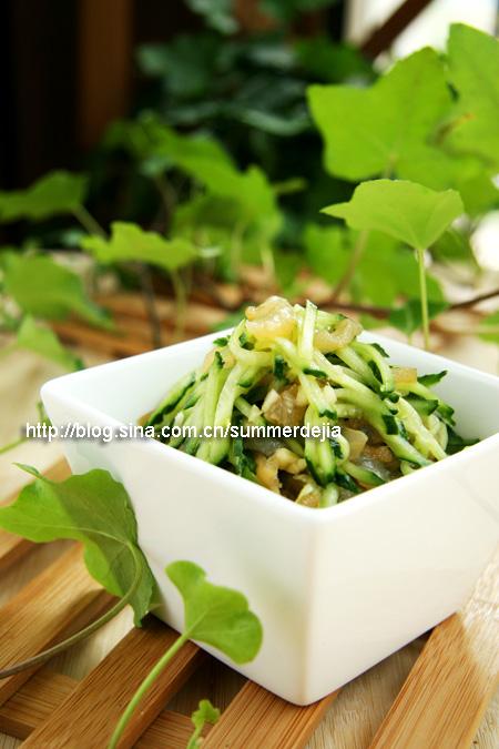 凉拌海蜇黄瓜丝的做法