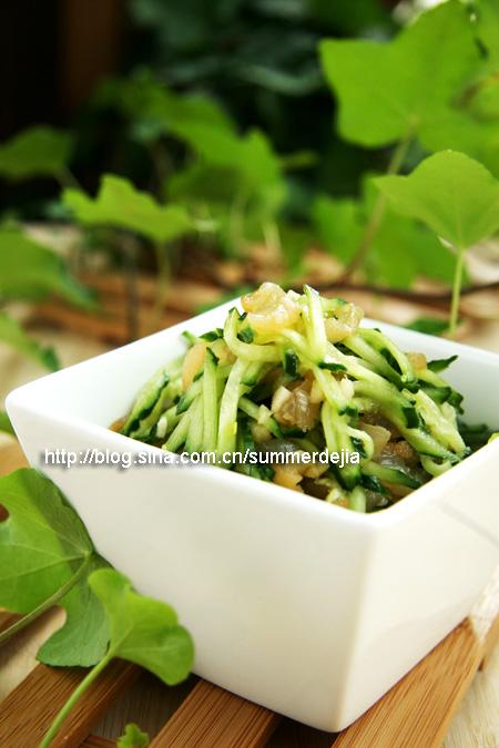 凉拌海蜇黄瓜丝的做法