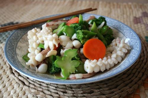 兰花炒鱿鱼的做法