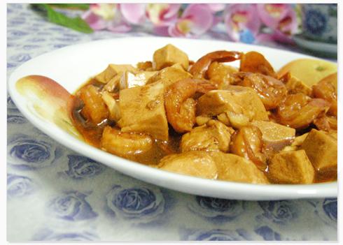 红烧豆腐虾仁的做法