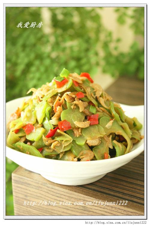 苦瓜炒虾皮的做法