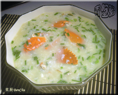青蟹粥的做法