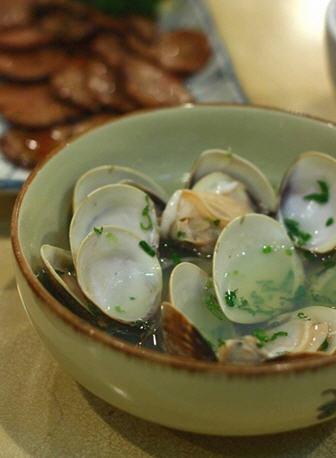 清酒煮蚬子的做法