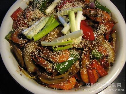 干锅基尾虾的做法