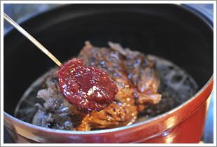 桂花果香牛肉的做法