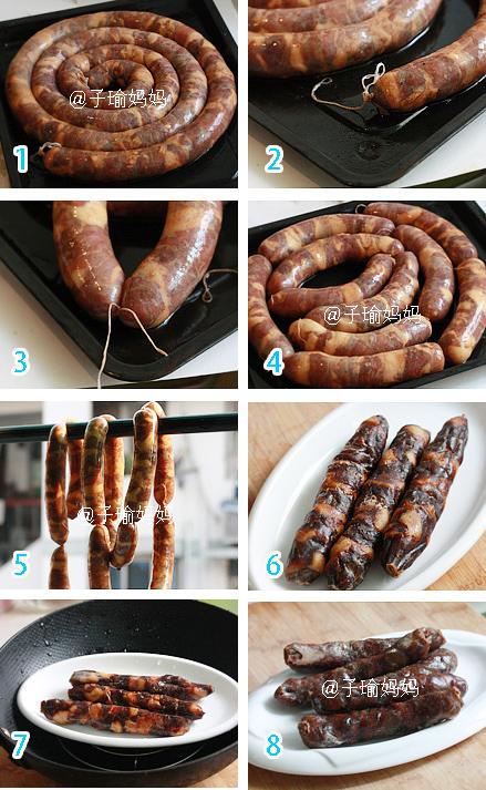 家庭自制麻辣腊肠的做法