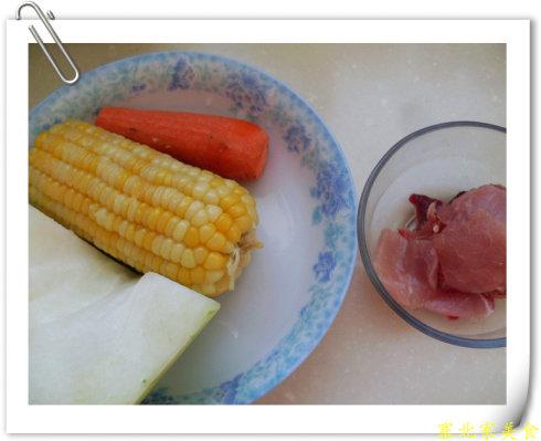 冬瓜玉米汤的做法