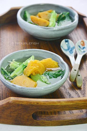 番薯芥菜汤的做法