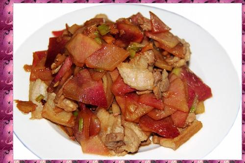 花腩炒花心罗卜的做法