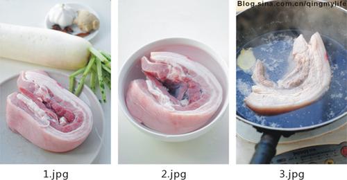 萝卜红烧肉的做法