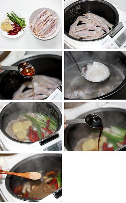 电饭煲卤鸭掌的做法