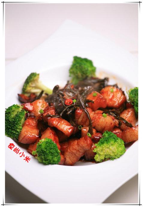 干豇豆红烧肉的做法