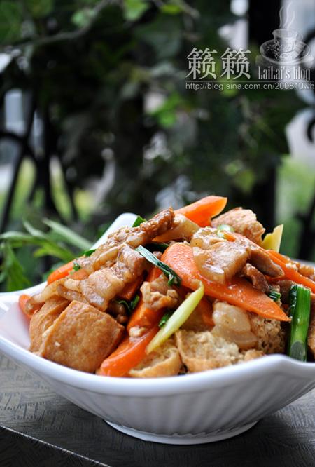 油豆腐小炒肉的做法