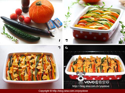 乳酪焗时蔬的做法