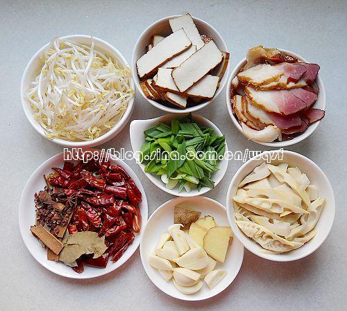 熏干腊肉干锅的做法