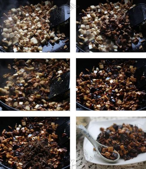 杂菇笋干烩的做法