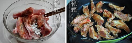 甜玉米焖猪展骨的做法