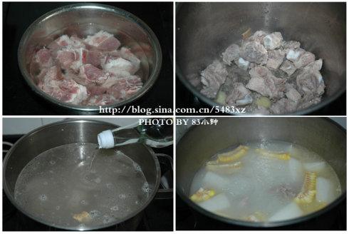 冬瓜玉米排骨汤的做法