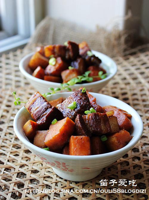 甜薯红烧肉VS杏仁银耳汤的做法