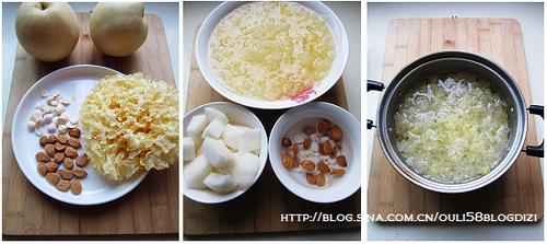 甜薯红烧肉VS杏仁银耳汤的做法