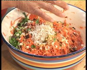 烤肉炒馕和菜团的做法