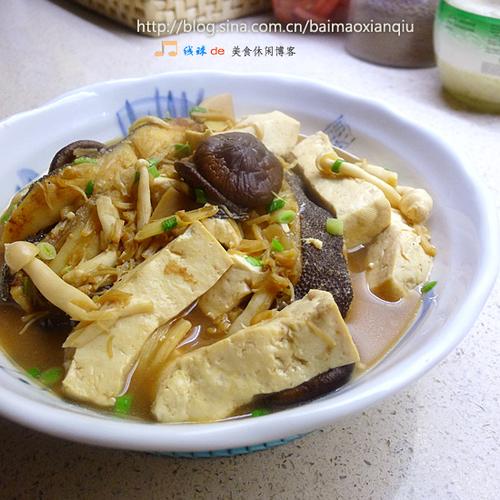 鲽鱼炖豆腐的做法