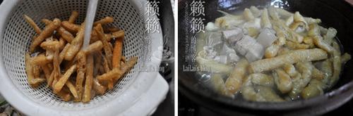 家乡豆腐泡炖肉的做法