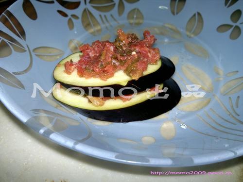 梅菜牛肉茄子夹的做法