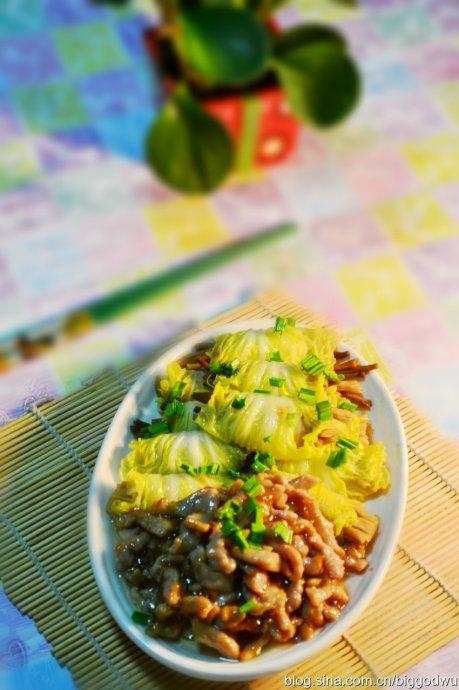 白菜卷黄花菜的做法