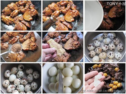 红烧牛肉炖鹌鹑蛋的做法