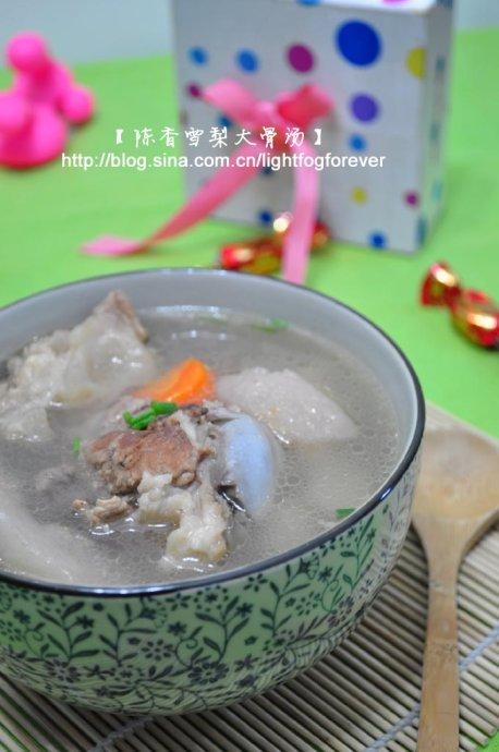 陈香雪梨大骨汤的做法