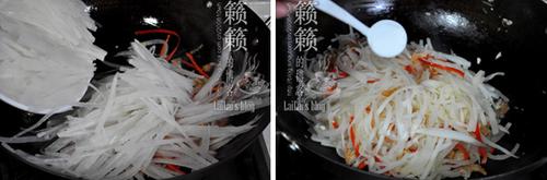 虾干炒萝卜丝的做法