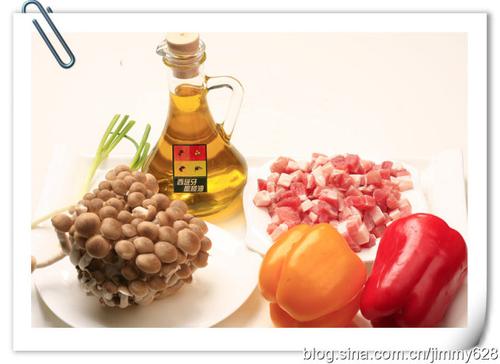 肉丁炒蟹味菇的做法