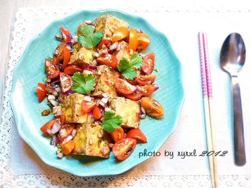 炸豆腐沙拉的做法