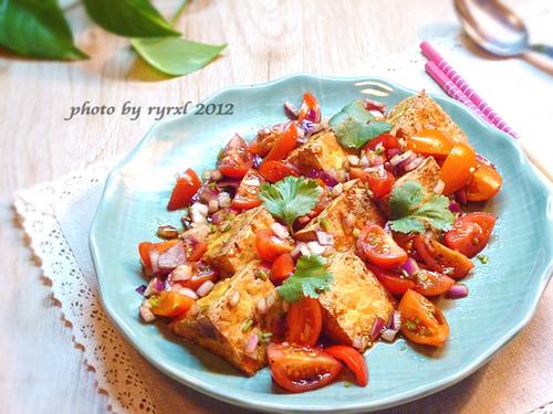 炸豆腐沙拉的做法