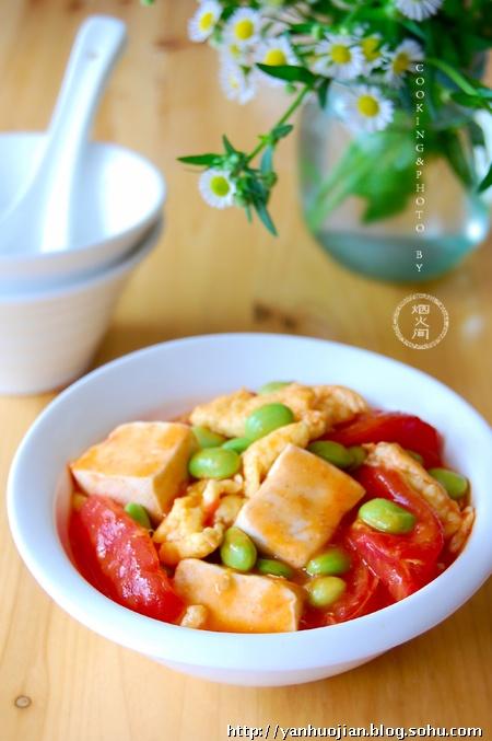 番茄烧豆腐的做法