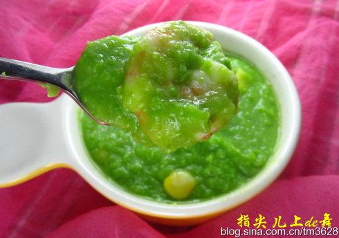 虾仁青豆泥的做法