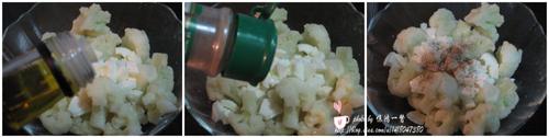 橄榄油花菜拌蛋白丁的做法