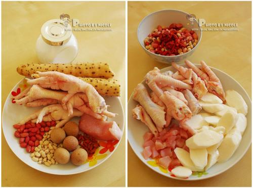 养颜山药杂豆煲鸡脚的做法