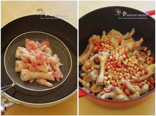 养颜山药杂豆煲鸡脚的做法
