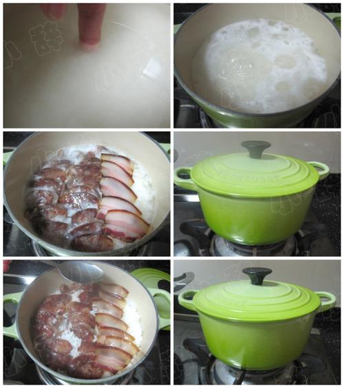 腊味双拼煲仔饭的做法